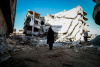 Idlib, Syria, arab, arabic countries, post conflict reconstruction, peacebuilding, destruction, rubbles, woman, war, land, bombing, attack, urban